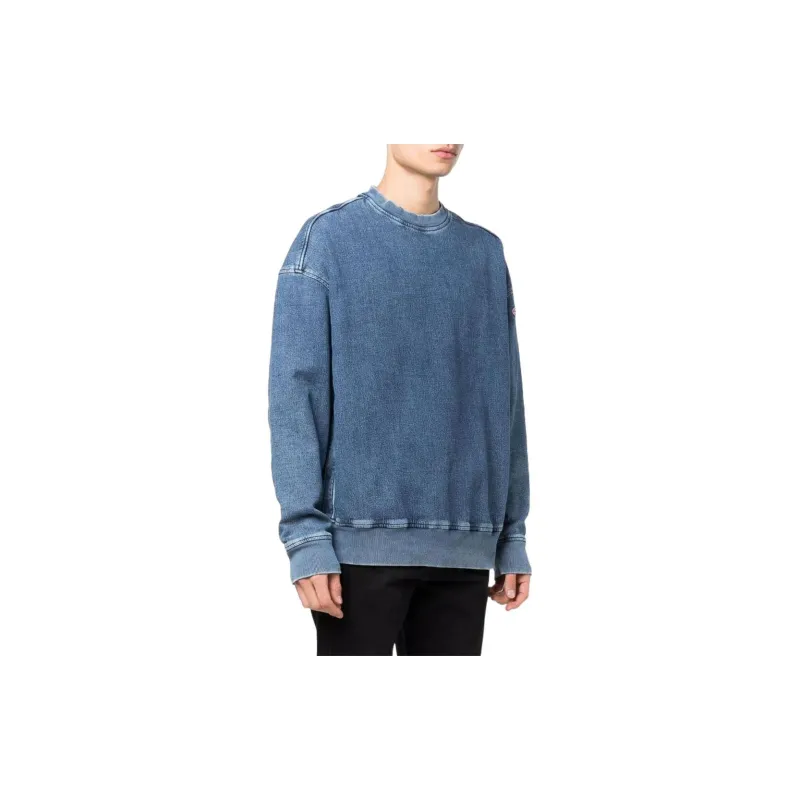 DIESEL D Krib Ne Crewneck Logo Patch Jumper-2