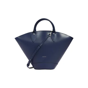 GUESS Genuine Leather Shoulder Bag Crossbody Bag Handbag Medium Size Women's Blue