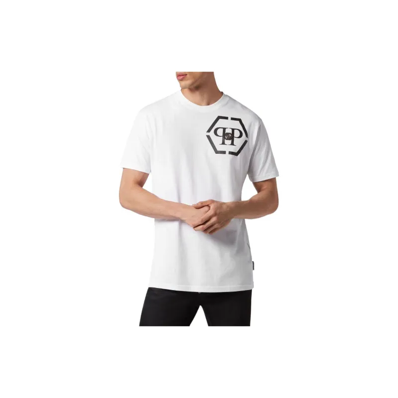 PHILIPP PLEIN Logo print Cotton T shirt-1