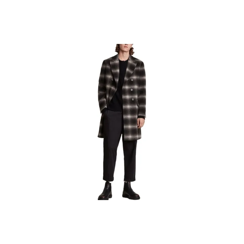ALLSAINTS Coats Men Black White-1