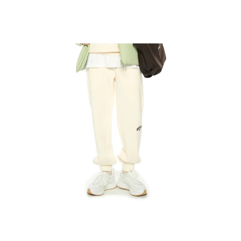 NERDY FW22 Casual Pants Unisex Cream-2