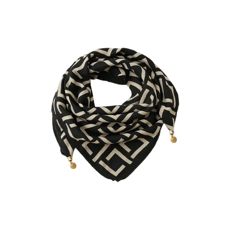 Mulinsen Polyester Knit Scarves Women's-0