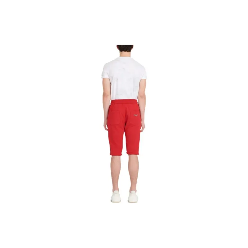 BALMAIN Casual Shorts Men Red-3