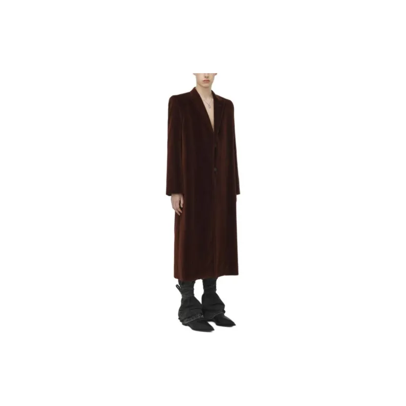 Alexander McQueen FW24 Coats Men's Rusty Red-3