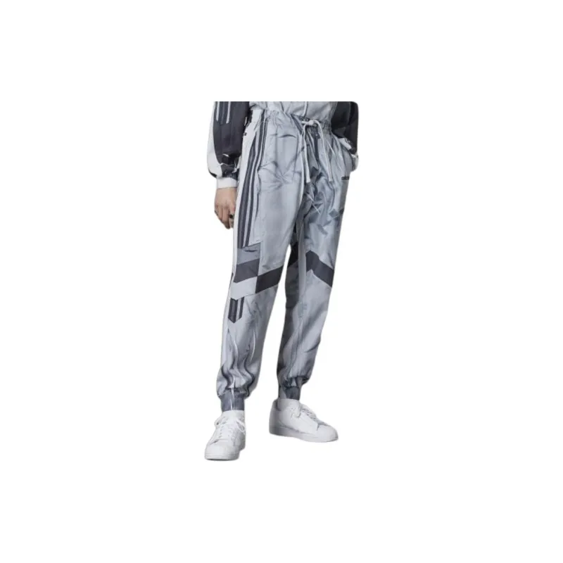 Adidas Originals Blue Version Collection Knitted Sweatpants Men's Gray-4