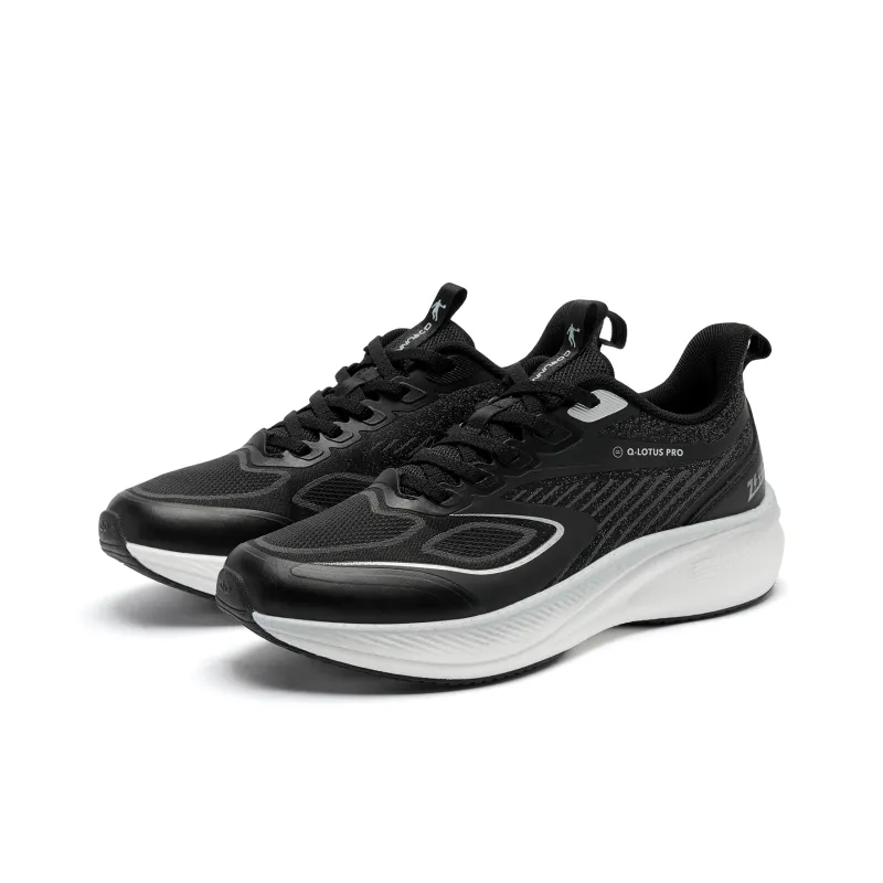 QIAODAN Rapid LITE Running Shoes Women's Low Top Black/Crab Shell Cyan-2