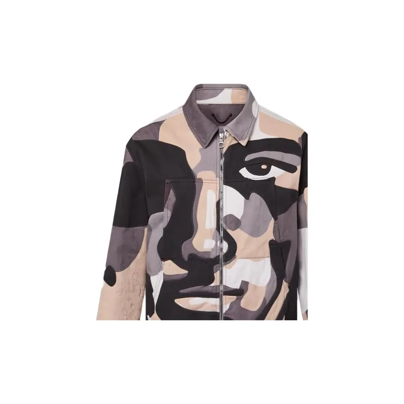 LOUIS VUITTON FW23 Denim Jacket Men's Multicolor-5