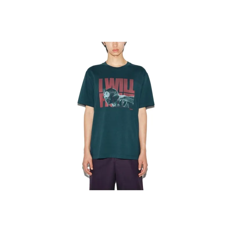 UNIQLO T-Shirts Men Dark Green-1