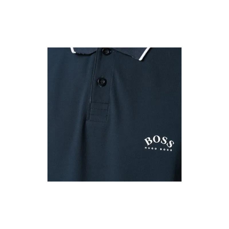 HUGO BOSS Short Sleeve Polo Shirts Men's Blue-5