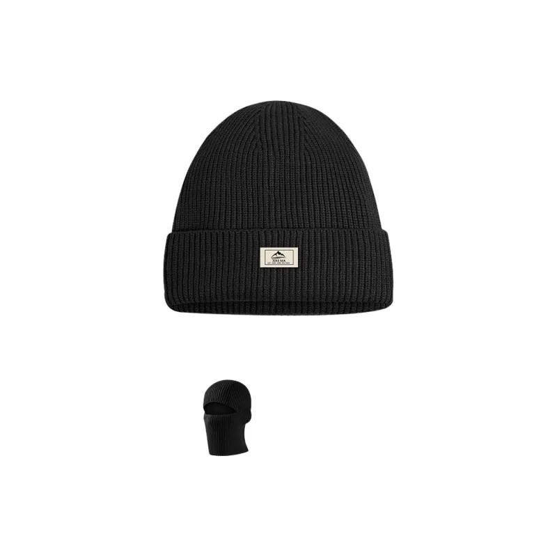 FREE RABBITⅡ Core Spun Yarn Dual Use Balaklava Hat Unisex-2