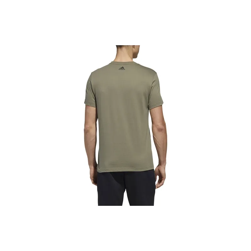 Adidas T Shirts Men Brown Green-3