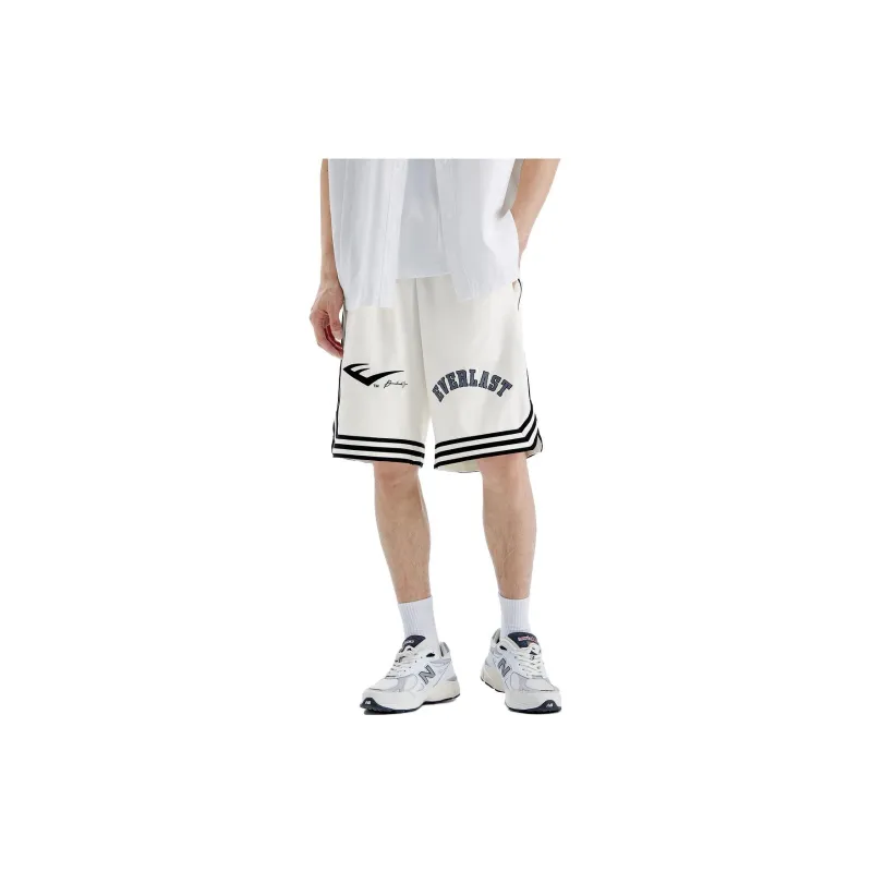 Everlast X PEACEBIRD MEN EVERLAST Casual Shorts Men White-1