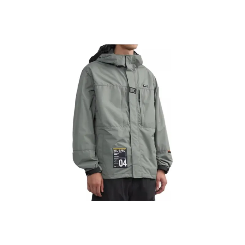 Izzue Patch details Padded Hooded Jacket-6