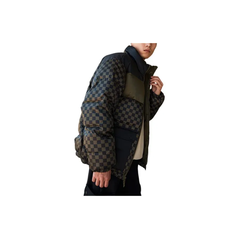 Vans Down Jacket Unisex Green Checkerboard-2