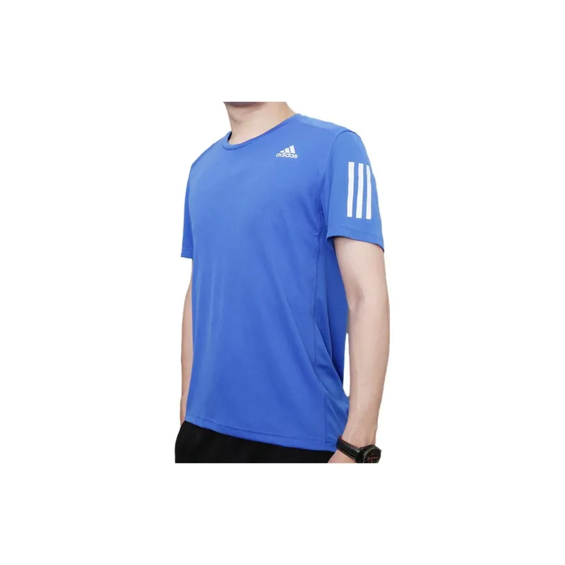 Adidas T Shirts Men Collegiate Blue-2