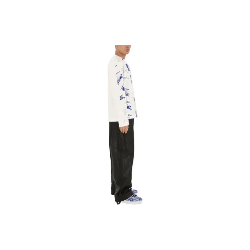 Burberry Allover Logo Printed Long Sleeved T Shirt-3