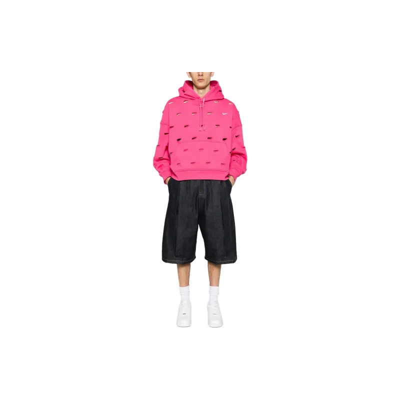 Nike Swoosh-cut Out Jersey Hoodie-1
