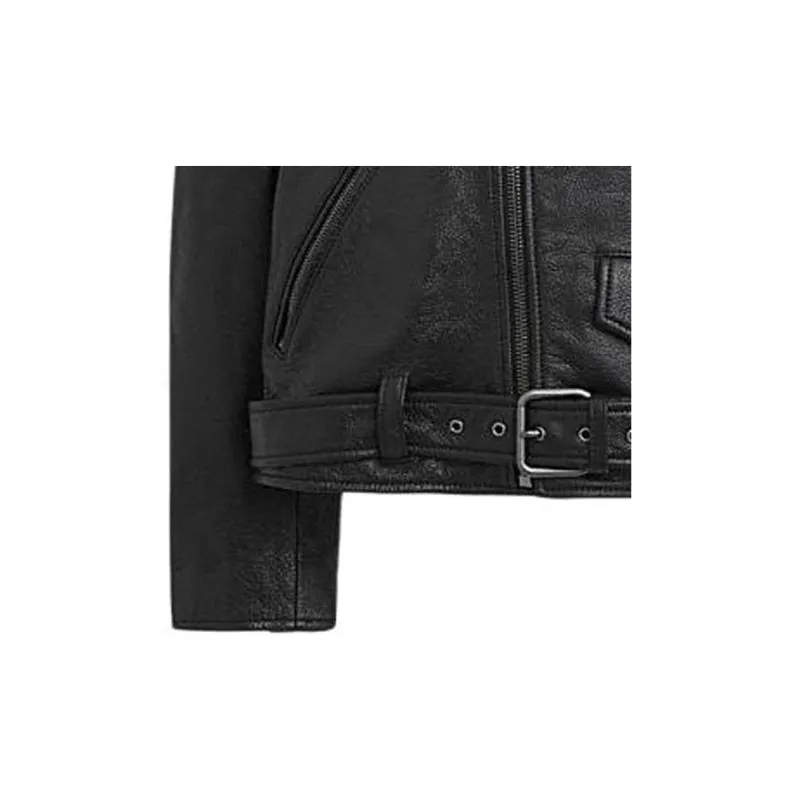 COACH Leather Jacket Men's Black-5