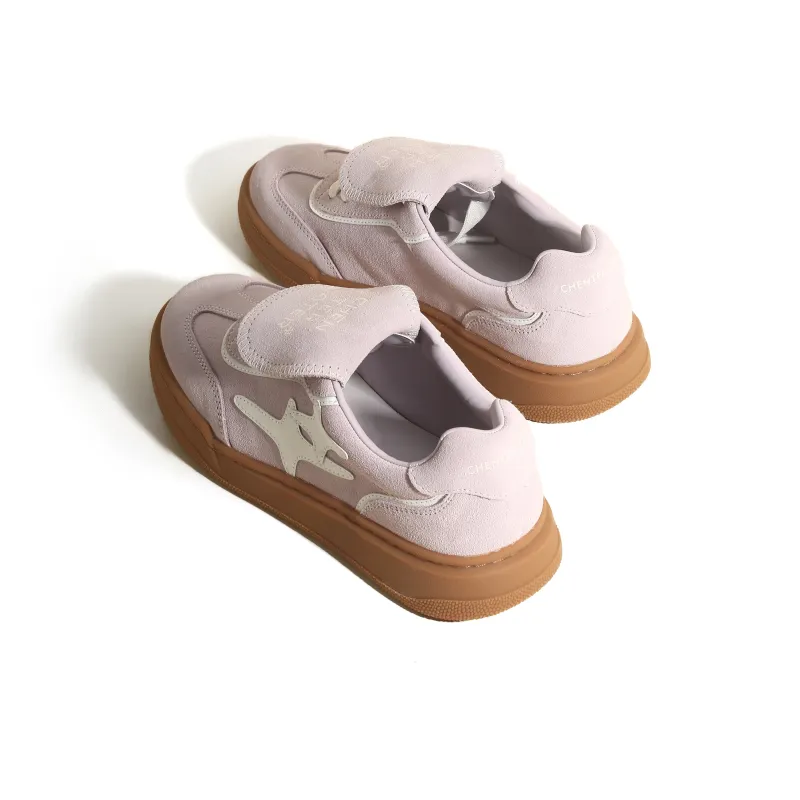 CHENTER KATER Anti-Slip And Wear-Resistant Breathable Low-Top Skateboard Shoes Women's-3