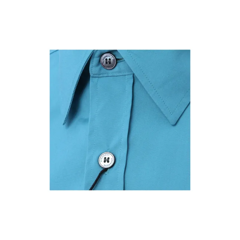 Burberry Shirts Men Turquoise-3