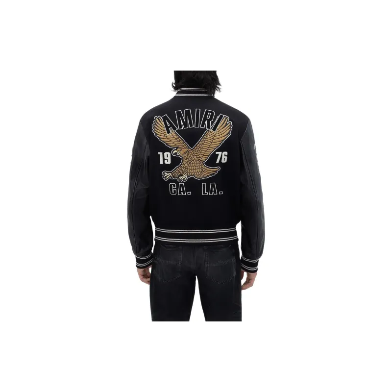 AMIRI Oversized Eagle Varsity Jacket-2