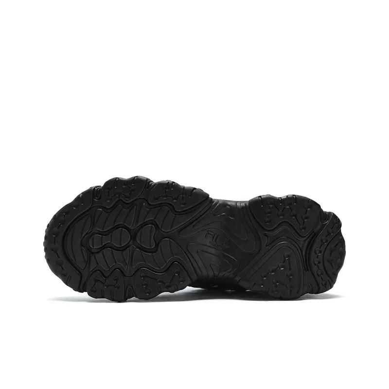 FILA Cat Paw 5th Generation Wear Resistant Coverage Low Top Running Shoes Men's Black-5