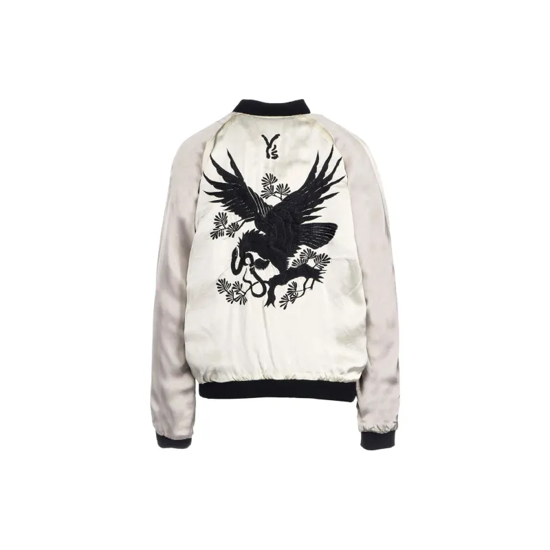 Yohji Yamamoto Sukajan Long-sleeves Bomber Jacket-3