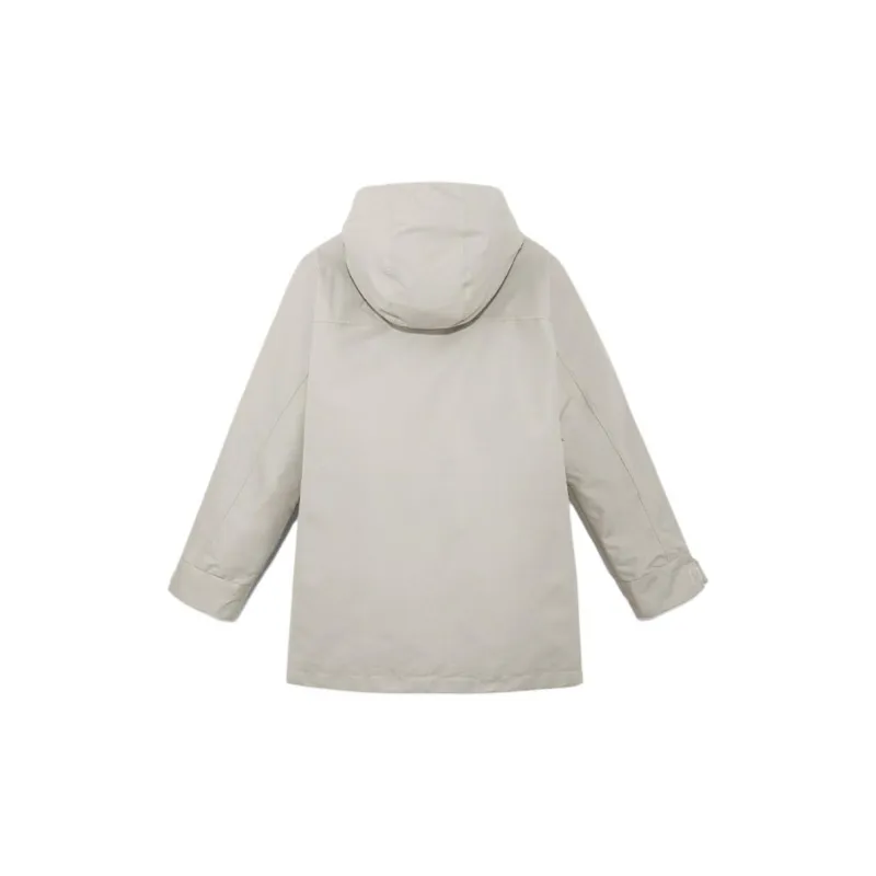 Timberland Outdoor Hiking Waterproof And Breathable Windbreaker Jacket Women's Light Gray-1