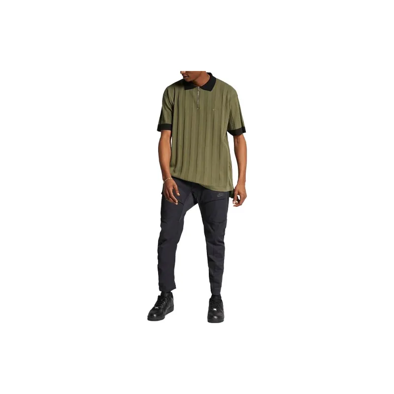 Nike T Shirts Men Olive Green-2