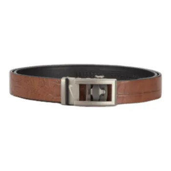 Nike Men's Custom Fit Croco Golf Belt With Ultralight Buckle