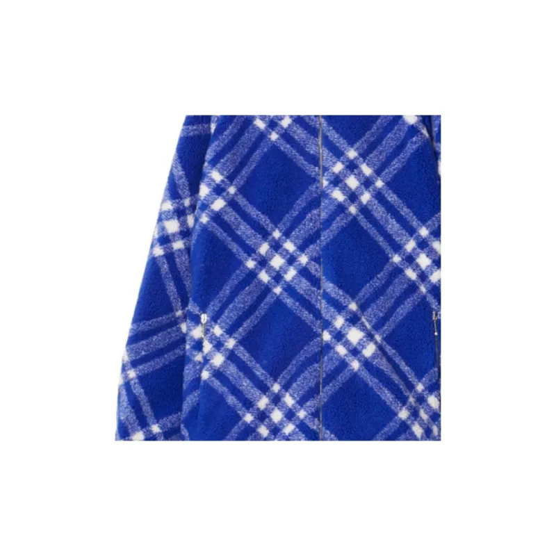 Burberry Check Pattern Fleece Jacket-8