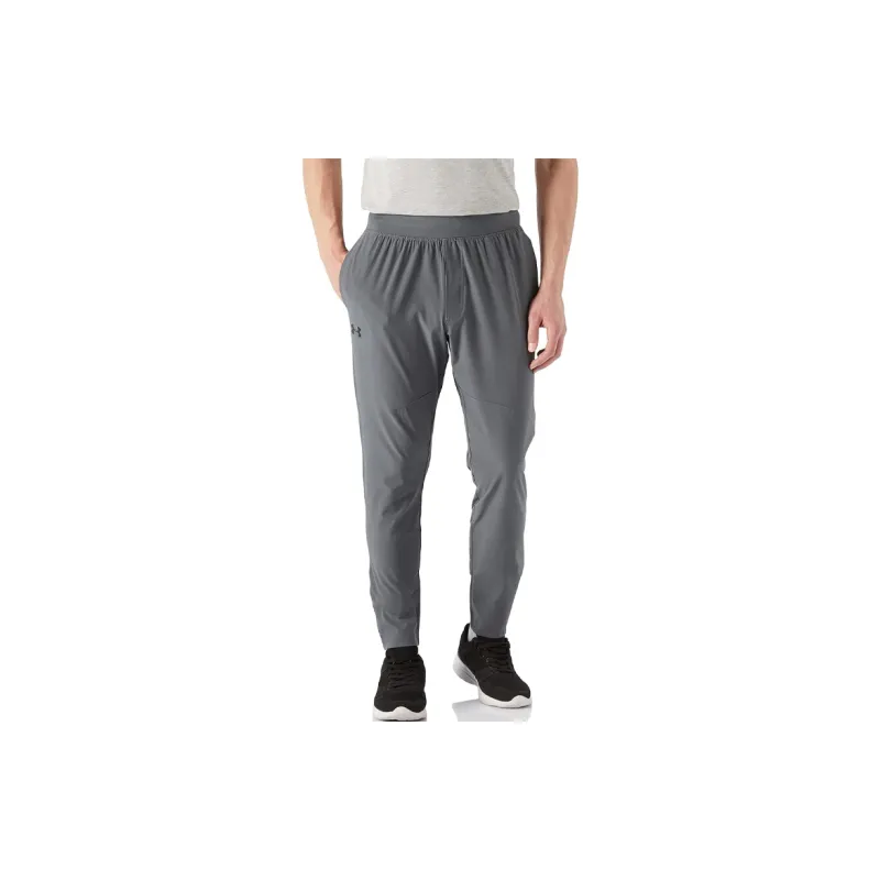Under Armour Woven Collection Knitted Sports Pants Men's Gray-4