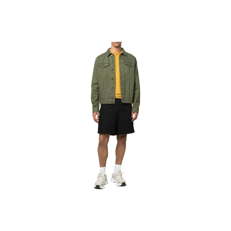 MOSCHINO Denim Jackets Men Green-1