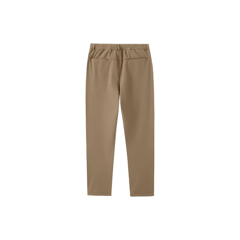 CAMEL Men's Winter Thickened And Fleece Lined Warm Anti Static Straight Fit Water Repellent Soft Shell Pants Men's-3