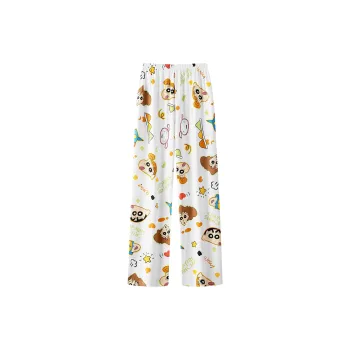 Gongdie x LABIXIAOXIN LIANMINGKUAN Pajama Pants Unisex White