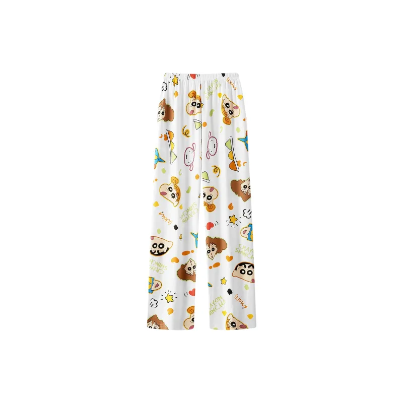 Gongdie x LABIXIAOXIN LIANMINGKUAN Pajama Pants Unisex White-0