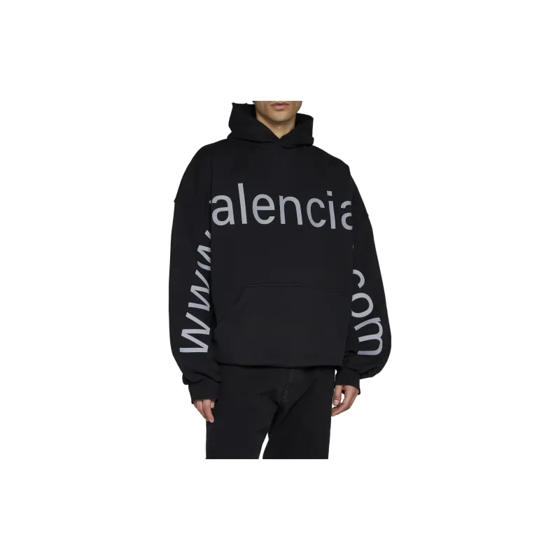 Balenciaga Logo Printed Oversized Hoodie-5