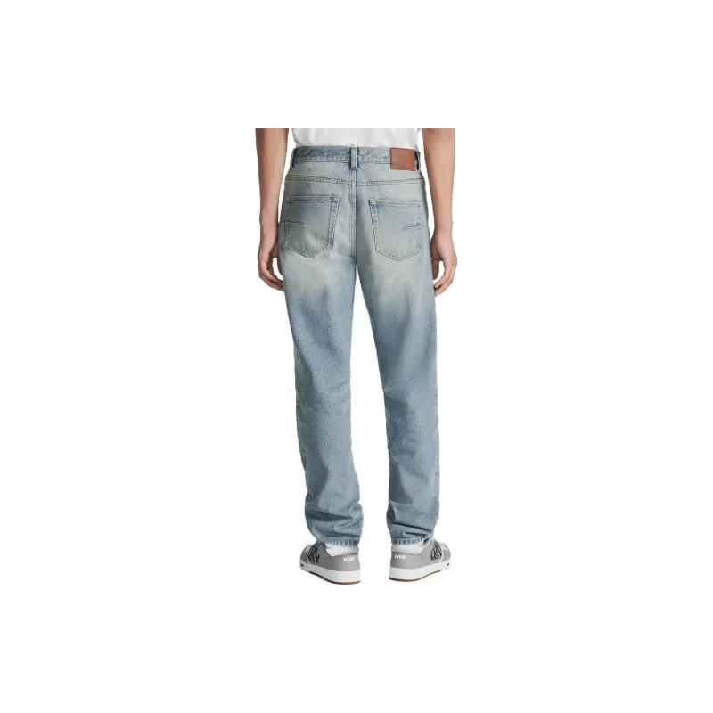 DIOR Homme Logo Patch Straight-Leg Jeans-3