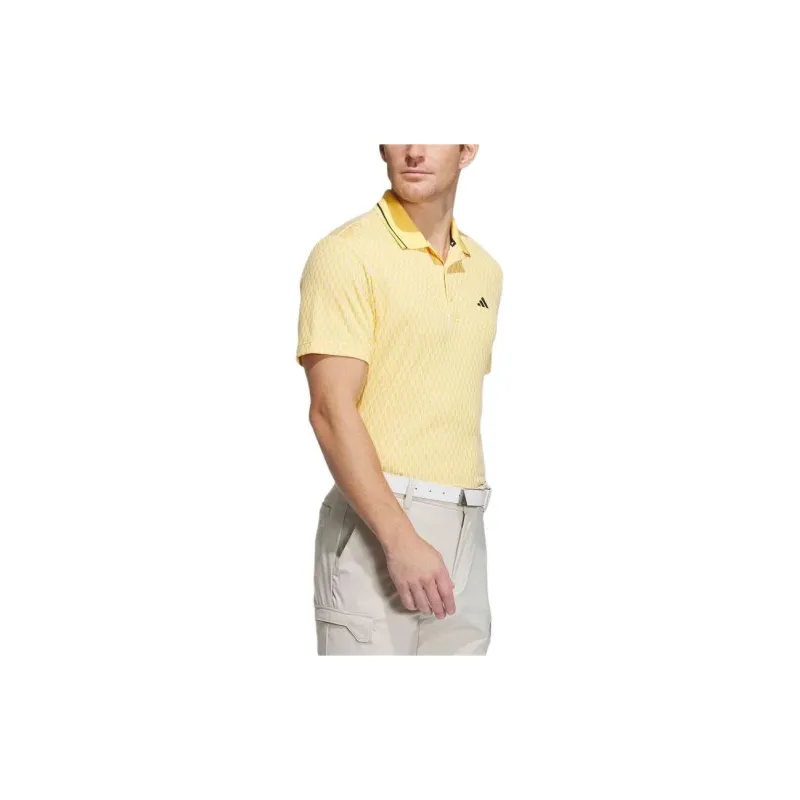 Adidas Polo Shirts Men Yellow-3