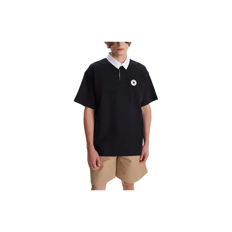 Converse Polo Shirts Men Black-2