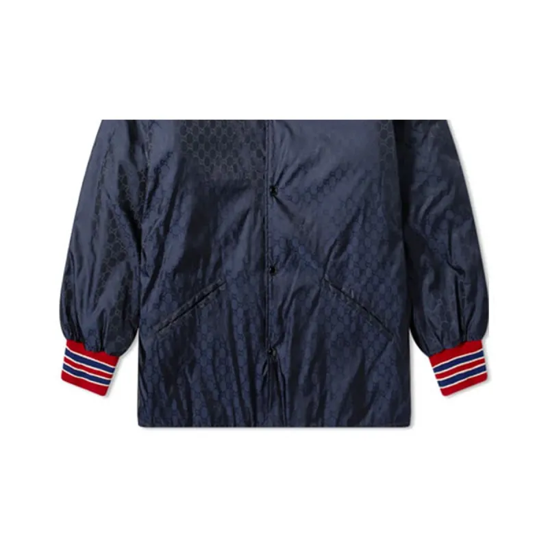 GUCCI Jackets Coats Men's Marine Blue-5
