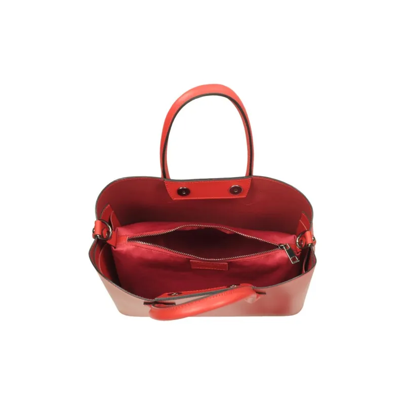 Le Parmentier Calfskin Handbag Regular Women's Red-2
