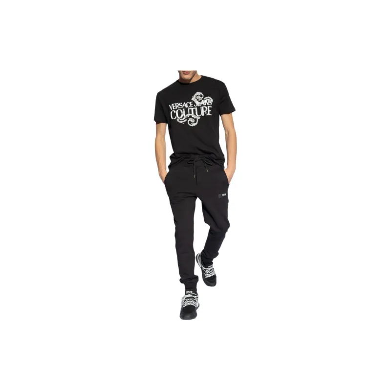 VERSACE JEANS COUTURE Logo Printed Crewneck T Shirt-2