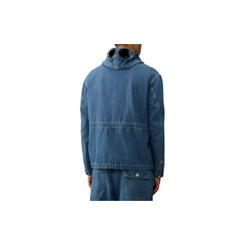 C.P.Company Blu Goggles detail Denim Jacket-2