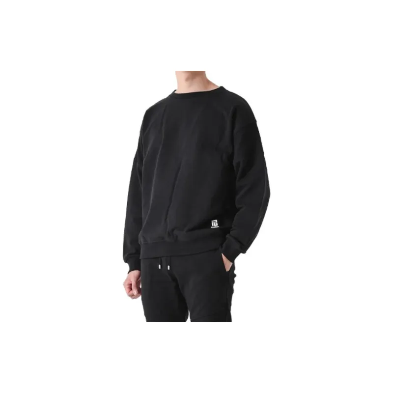 BALMAIN Sweatshirts Men Black-5
