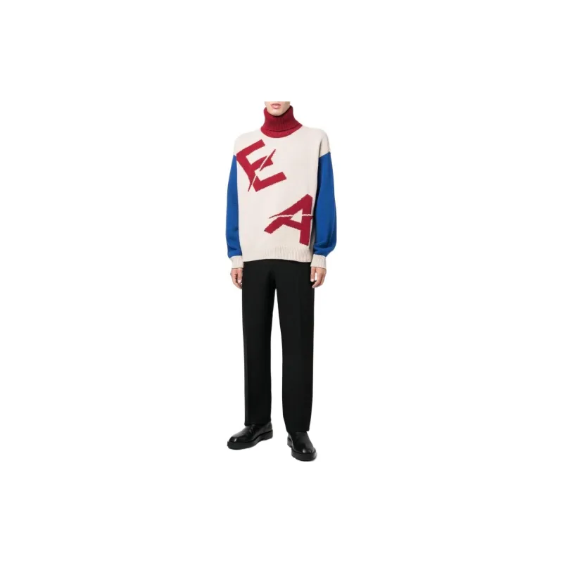 EMPORIO ARMANI Sustainable Collection Sweaters Men Red Blue-1