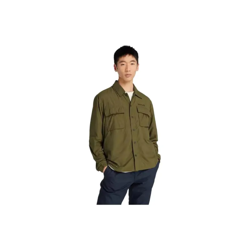Timberland Shirt Men's Dark Olive Green-4