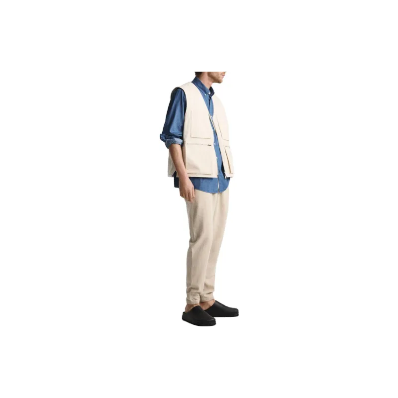 ZARA Casual Pants Men's Light Beige Yellow-3