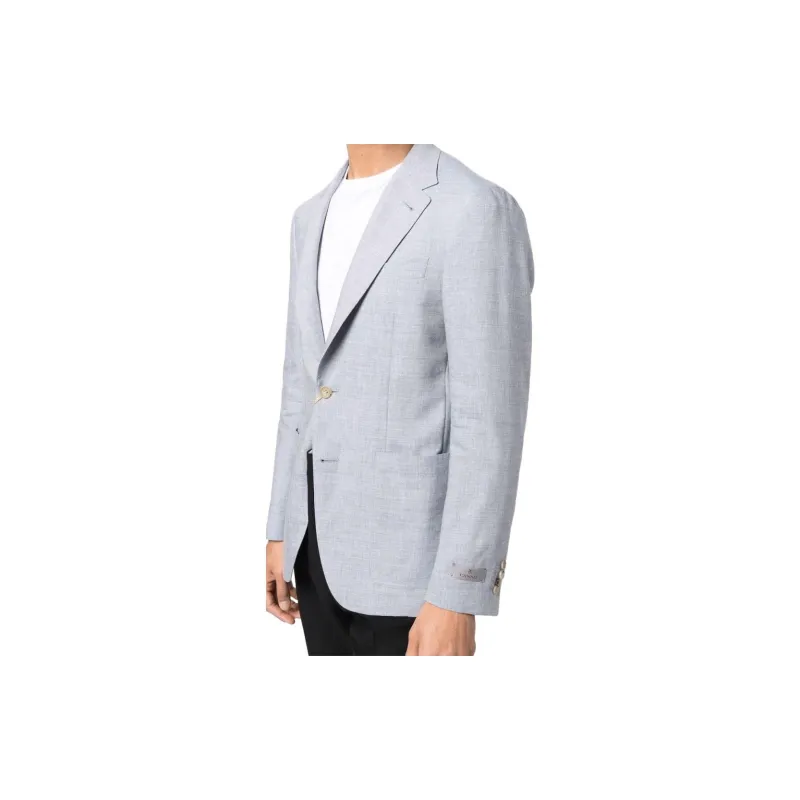 Canali Single breasted Linen wool Blazer-1