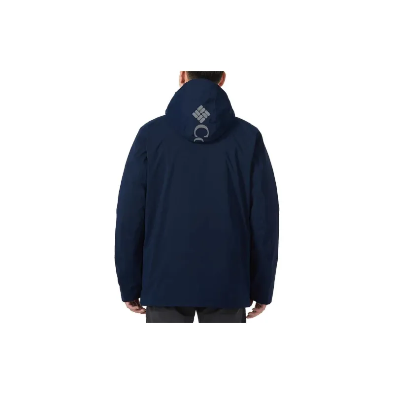 Columbia Waterproof And Windproof To Keep Warm Windbreaker Jacket Men's Dark Blue-3